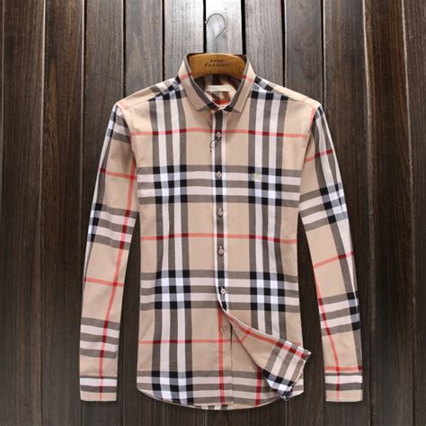 replica burberry long sleeve shirt|burberry plaid shirt look alike.